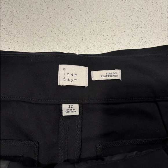 a new day Black Wide Leg Pants with Tie Waist - Picture 4 of 6